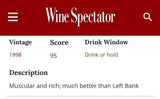(Vivino 4.1/5) - 1998, La Fleur de Bouard, Lalande-de-Pomerol, Bordeaux