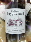 2014, Chateau Puygueraud, Francs Cotes de Bordeaux